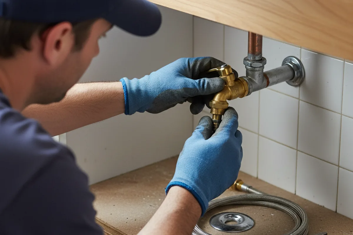 Shutoff valve and fitting work during Emergency Plumbing in Tarrytown